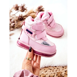 PJ2 Lämpimät lumisaappaat vaaleanpunaisella Hesiera-vetoketjulla vaaleanpunainen 2