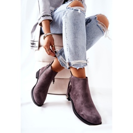 Naisten saappaat mokkanahka harmaa Numbero 2