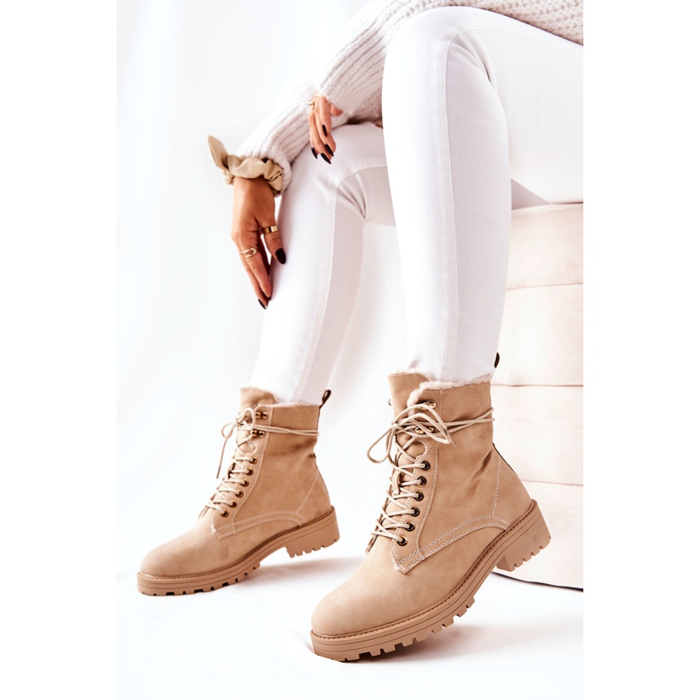 Lämpimät Boots Workers Beige Kimmie 2