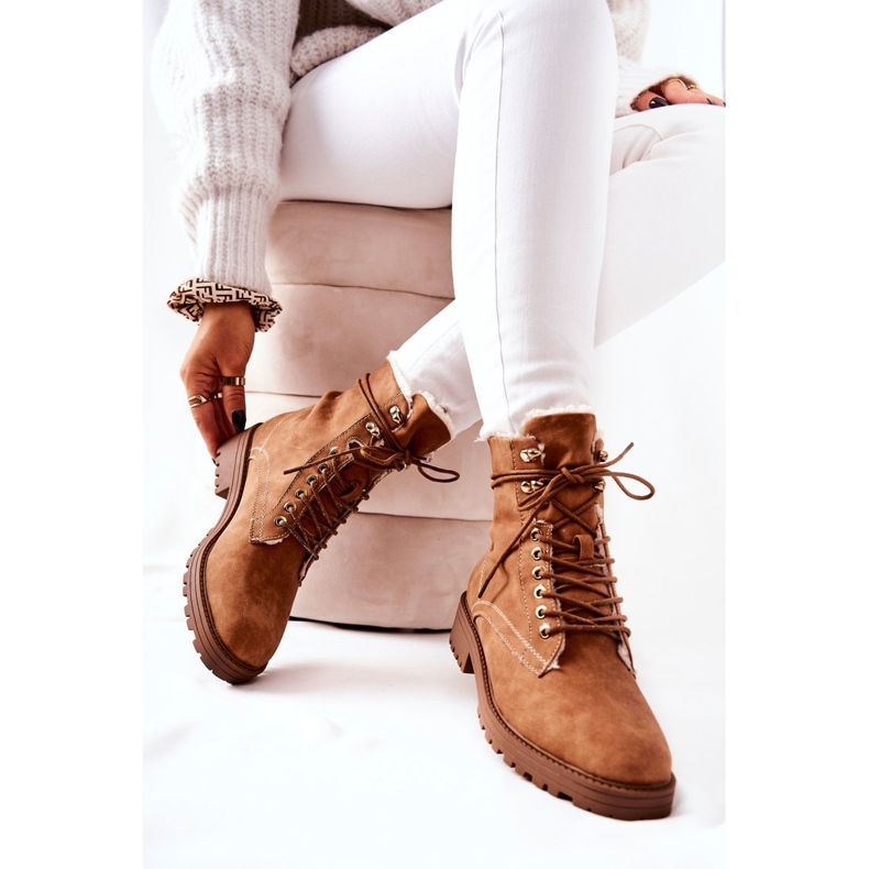 Lämpimät Boots Workers Camel Kimmie ruskea 2