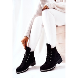 Mustat Grecia mokkanahkaiset lämpimät saappaat 2