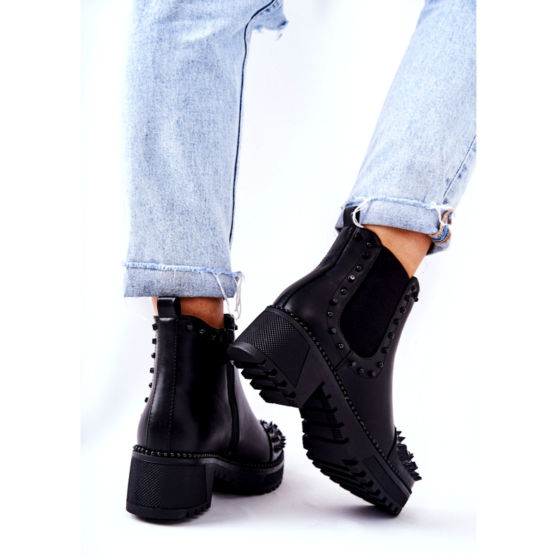 PG1 Mustat Comonis Jodhpur -saappaat suihkuilla 2