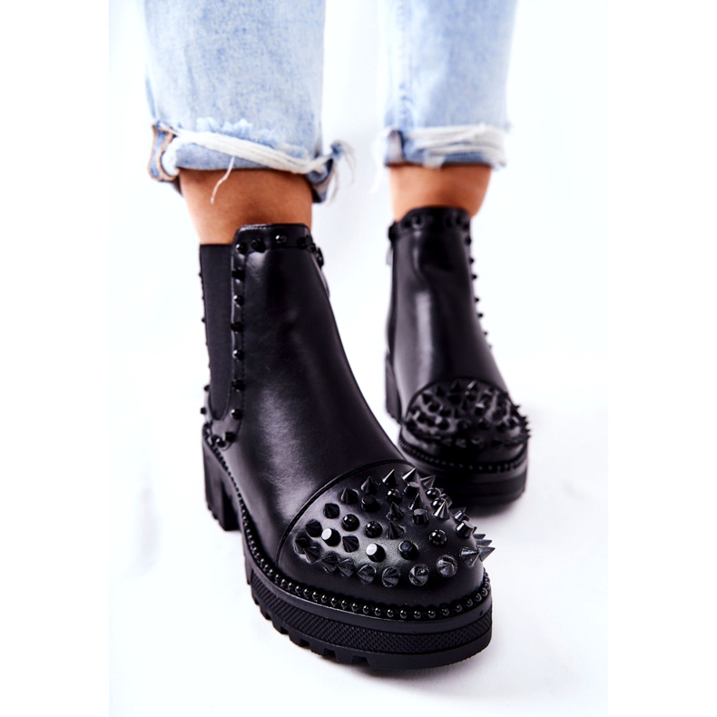 PG1 Mustat Comonis Jodhpur -saappaat suihkuilla 3