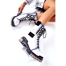 Nahkasaappaat Lämpimät saappaat Maciejka Valkoinen 05113-11 musta 3