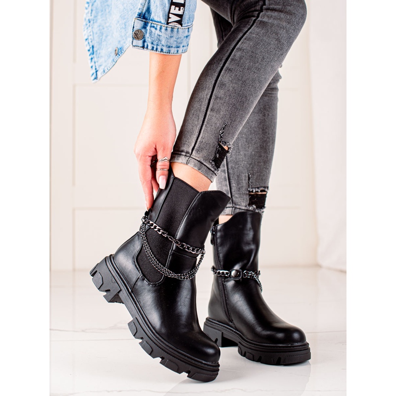 Gogo Lämpimät korkeat työntekijät musta 1