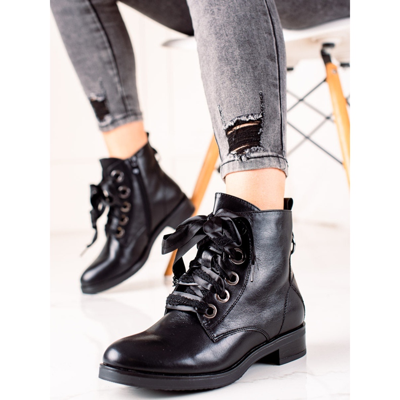 Evento Saappaat koristeellisella sidonnalla musta 2