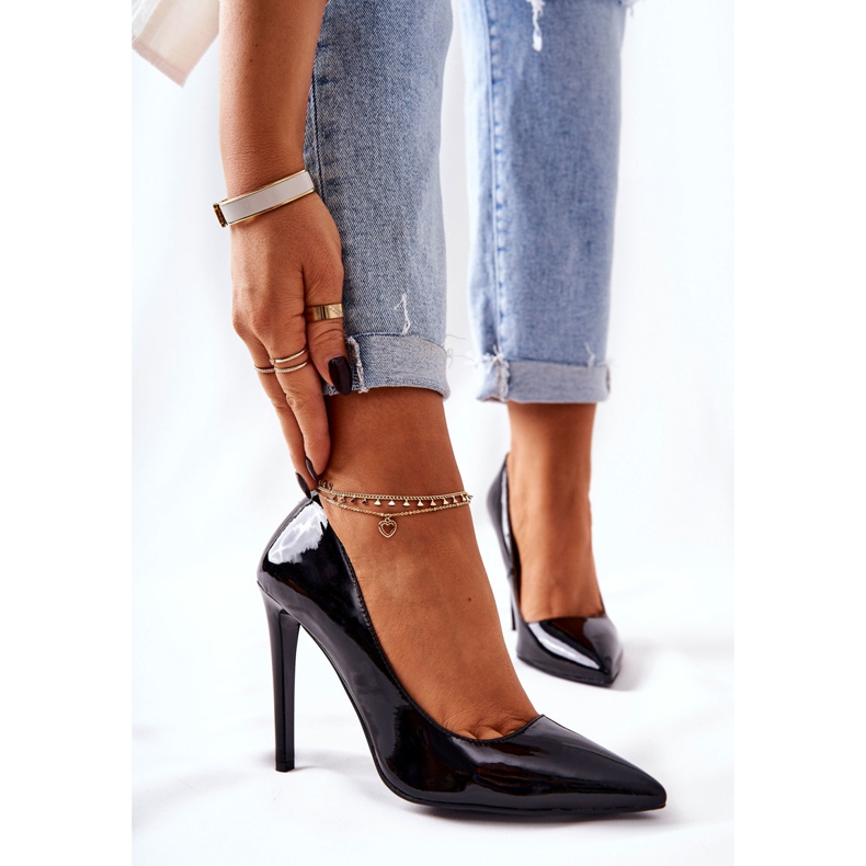 Lakatut korkokengät Spitz Monnari 0220-020 Black musta 1