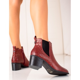 Evento Klassiset Eco-nahkakengät punainen 1