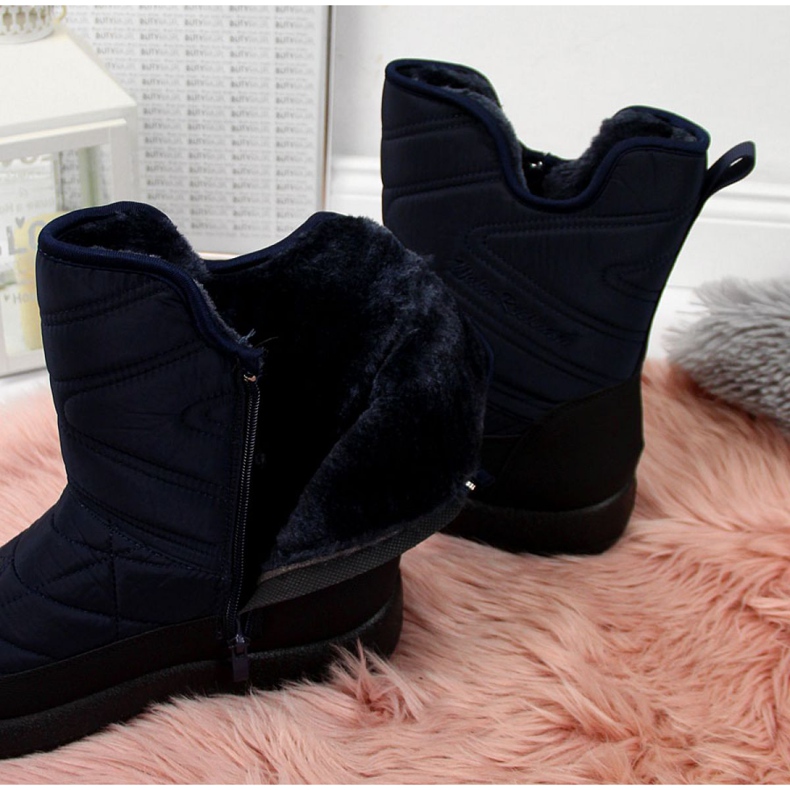 Vedenpitävät lumisaappaat Uutiset W EVE309C tummansininen laivastonsininen 3