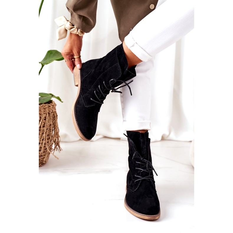 PS1 Mustat Violetta -mustat saappaat, joissa on kaksinkertaiset päälliset 4