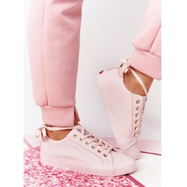 Big Star Naisten Eco-Nahka Lenkkarit Cross Farkut HH2R4004C Vaaleanpunainen 3