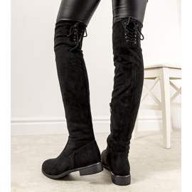 Mustat eristetyt Marcio naisten saappaat 1