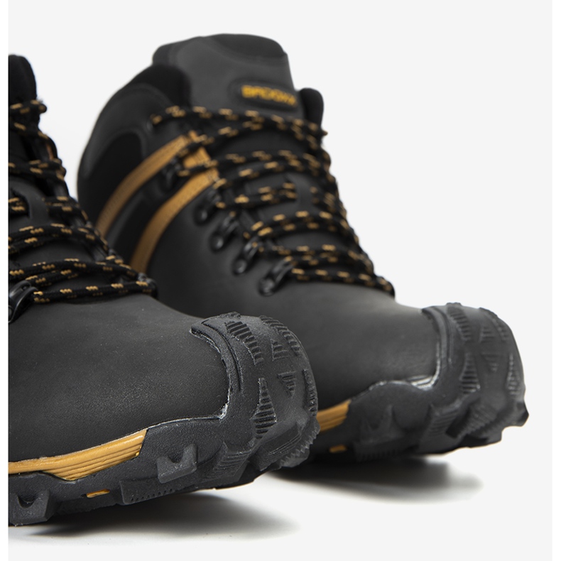 Black Barry miesten eristetty urheilukengät musta keltainen 1