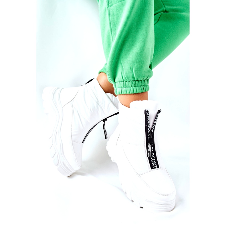 Vinceza Naisten trappers -saappaat Valkoinen Echowen musta 2