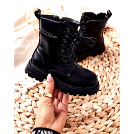 FR1 Klassiset lasten mustat saappaat vetoketjulla Clarika 3