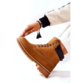 PH1 Naisten Trappers Warm Dark Beige Crush keltainen 2