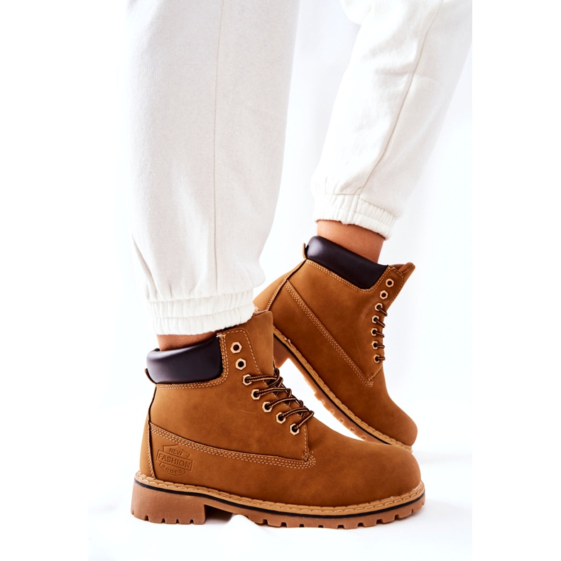 PH1 Naisten Trappers Warm Dark Beige Crush keltainen 3