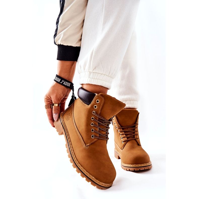 PH1 Naisten Trappers Warm Dark Beige Crush keltainen 4