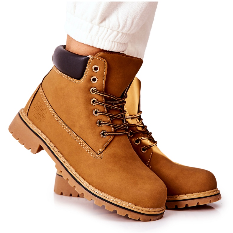 PH1 Naisten Trappers Warm Dark Beige Crush keltainen 5