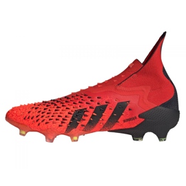 Adidas Predator Freak + Fg M FY6238 jalkapallokengät appelsiinit ja punaiset 1