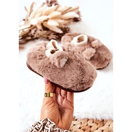 WJ1 Lämpimät tossut ruskealla ruskealla Dessillä beige 2