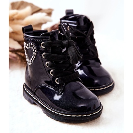 WT1 Lasten lakatut saappaat kiiltävä laivastonsininen 2