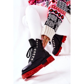 PF1 Lämpimät nahkasaappaat Workers Black Kelley musta 2