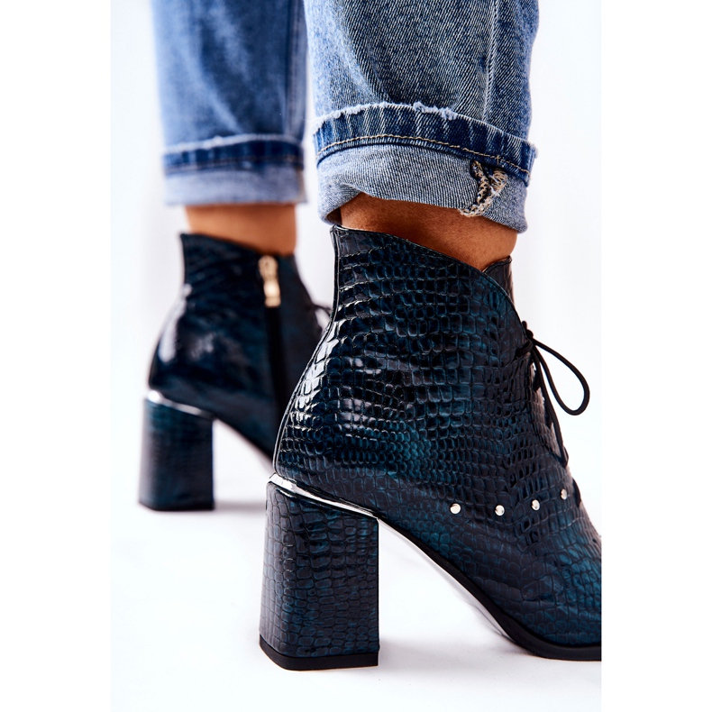 PA2 Naisten Nahkasaappaat Korolla Vihreä Neliko 1