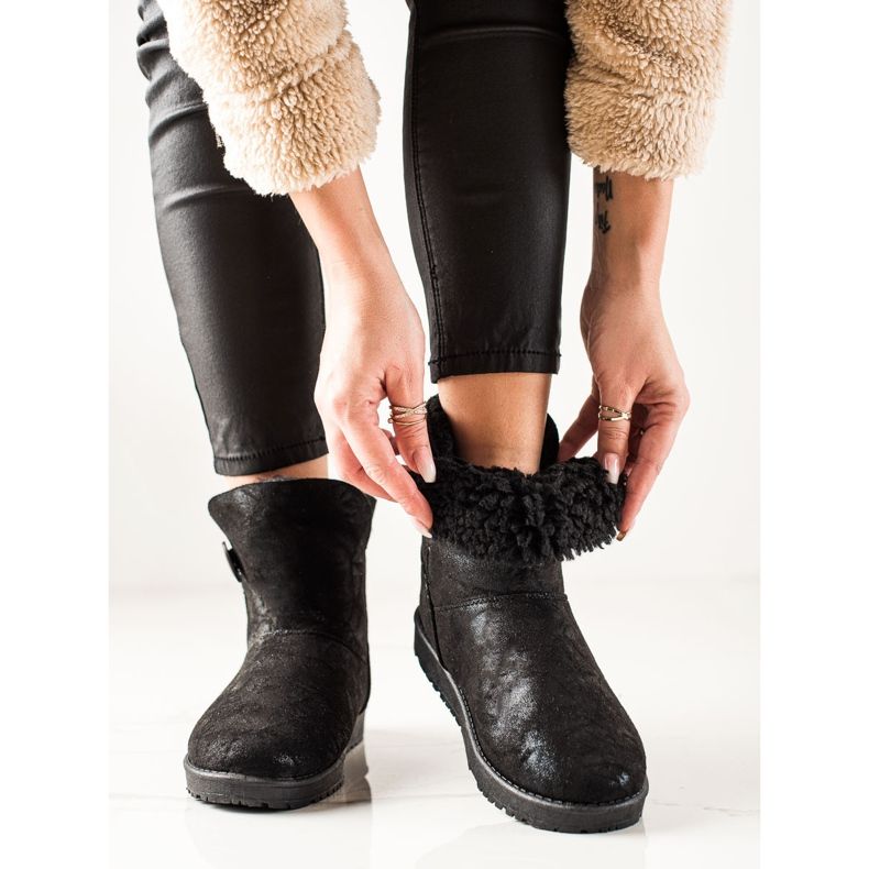 Evento Mukluki Glitterillä musta 1