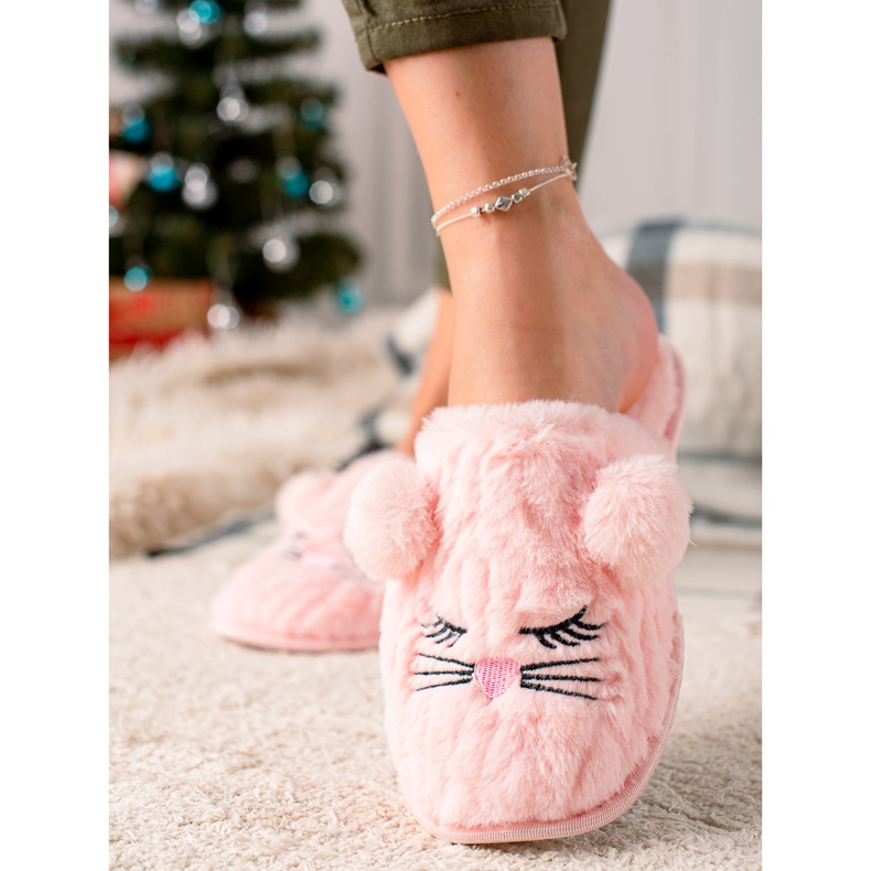 Evento Lämpimät tossut vaaleanpunainen 1