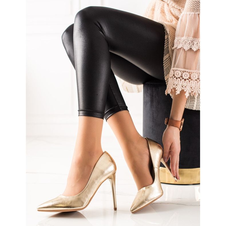 Seastar Tyylikkäät korkokengät kultainen 2