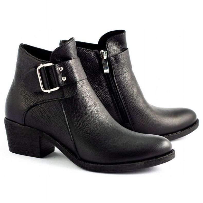 Olivier Musta kasvojen nahka saappaat 2