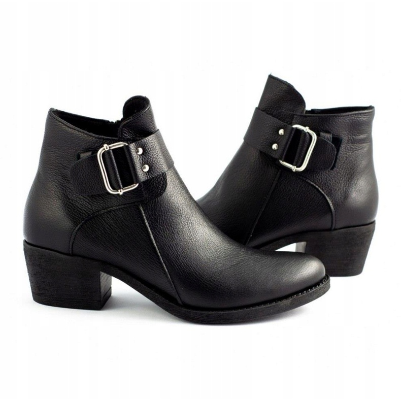 Olivier Musta kasvojen nahka saappaat 5