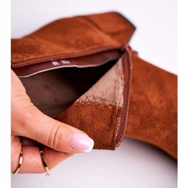 Naisten saappaat Sergio Leone Camel BT528 ruskea 5