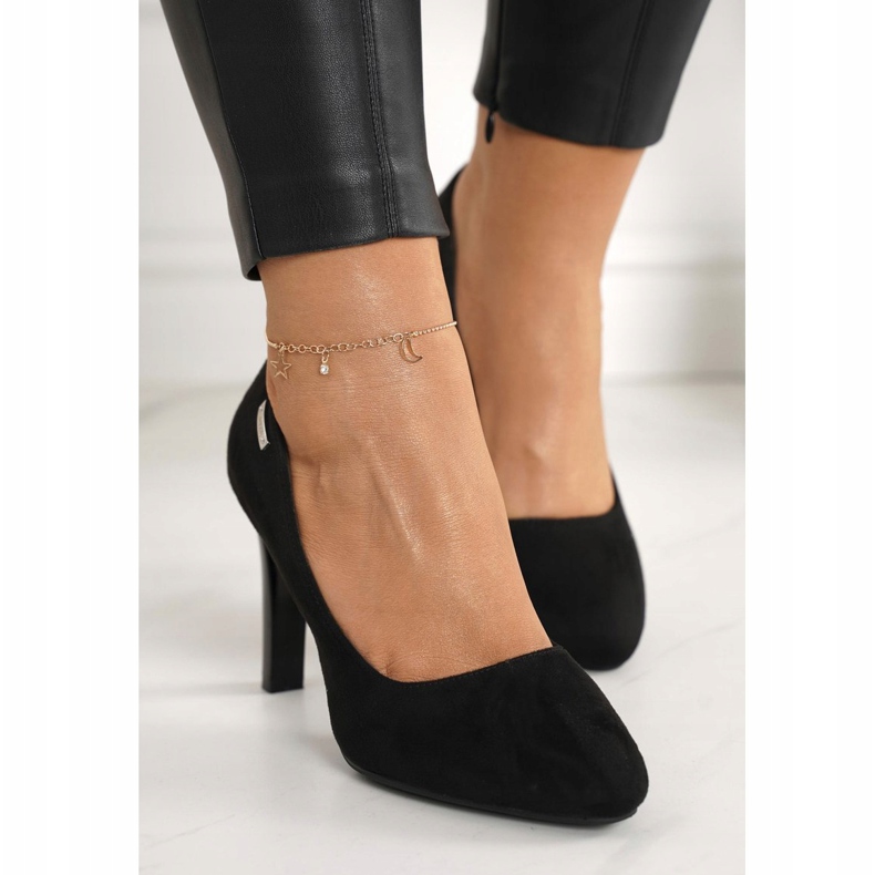 PJ1 Klassiset pumput tangolla Mokkanahka musta Eliana 1