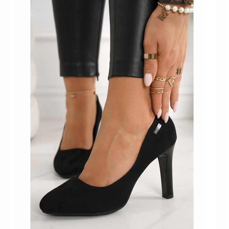 PJ1 Klassiset pumput tangolla Mokkanahka musta Eliana 2