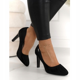 PJ1 Klassiset pumput tangolla Mokkanahka musta Eliana 3