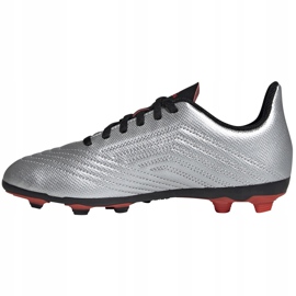 Adidas Predator 19.4 FxG Jr G25822 jalkapallokengät hopea 1