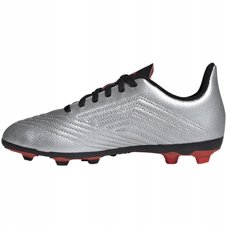 Adidas Predator 19.4 FxG Jr G25822 jalkapallokengät hopea 1