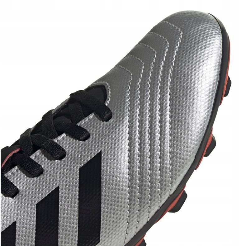 Adidas Predator 19.4 FxG Jr G25822 jalkapallokengät hopea 3