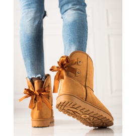 TRENDI Mukluki jousella keltainen 1