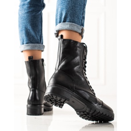 Laura Mode Pitsitossut eko-nahkaa musta 1