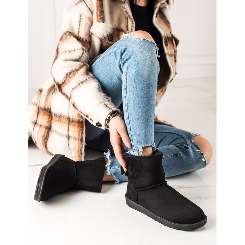 TRENDI Musta mokkanahka Mukluki 1