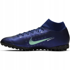 Nike Mercurial Superfly 7 Academy Mds Tf M BQ5435 401 jalkapallokengät tummansininen 2