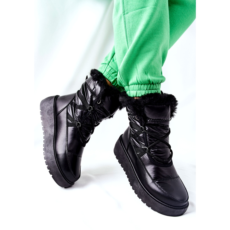 S.Barski Mustat Gordian naisten mustat lämpimät lumisaappaat 2