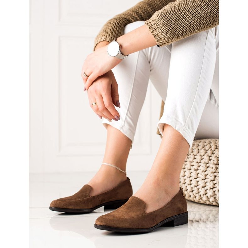 M.Daszyński Tyylikkäät mokkanahkat ruskea 1