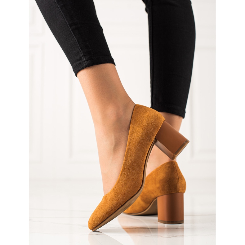 M.Daszyński Kamelipumput ruskea keltainen 2