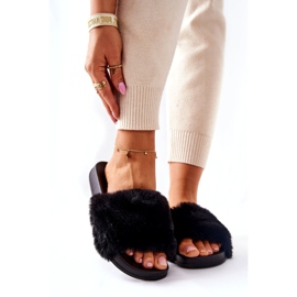 PH1 Muotoillut kumitossut mustalla Emmie -turkiksella 4