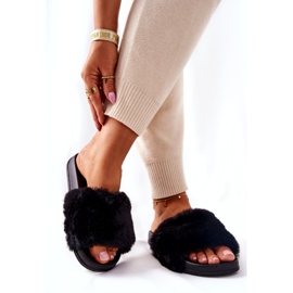 PH1 Muotoillut kumitossut mustalla Emmie -turkiksella 5