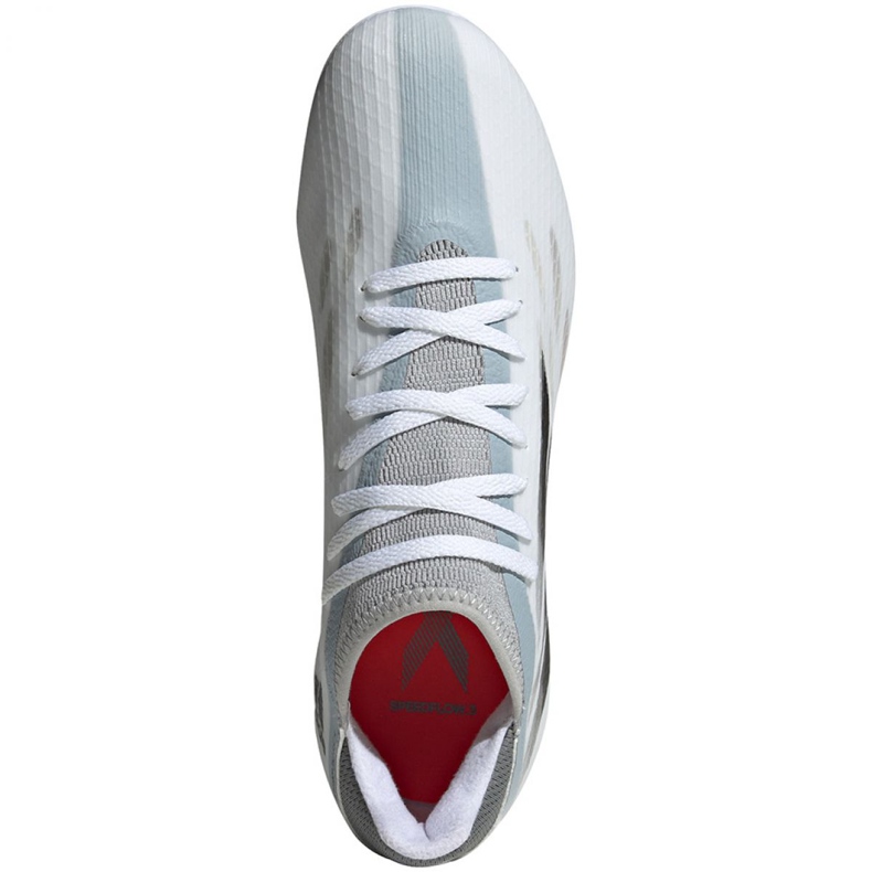 Adidas X Speedflow.3 Mg M FY3270 jalkapallokengät sininen, valkoinen, harmaa / hopea valkoinen 1